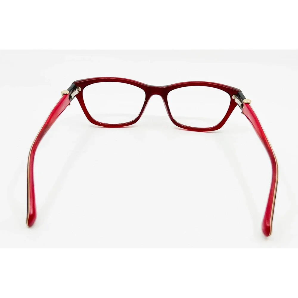 Bebe Eyeglasses Women Red Tortoise Shell Cat Eye BB5084 52-16-135